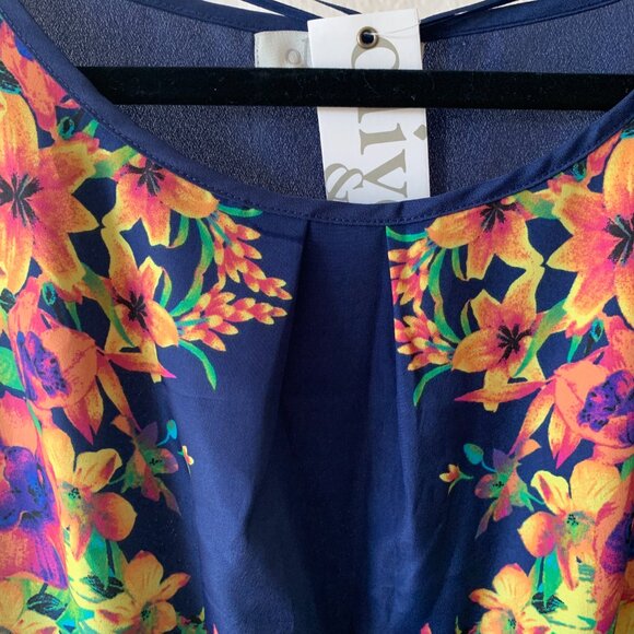 โจ Tropical Floral Shift Dress โ Vibrant & Breezy! โจ - Picture 4 of 4